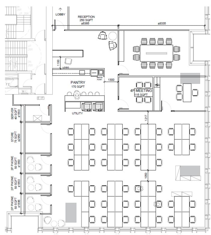Layout plans of newly fitted units5000sf--the-bay-hub